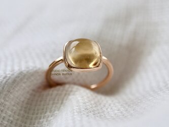 K10[蜜蜂ハッチのcitrine]ringの画像
