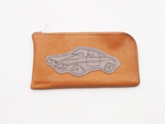 CowLeatherLongWallet [car]（キャメル）18×9/財布/wl001car4の画像
