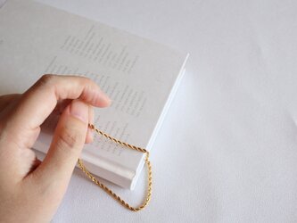 上品で上質なミニマルブレスレット　金属アレルギー対応の画像