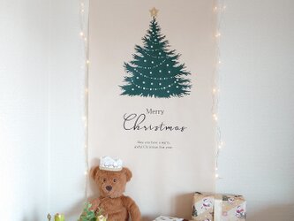 【ツリー】クリスマスタペストリー クリスマス ギフト セルフフォト もみの木の画像