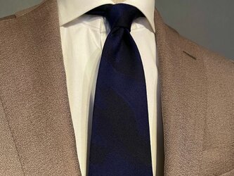 【受注製作】イタリア生地　迷彩　プレゼント　ギフト　ネクタイ【別途】名入れ　メッセージ　イニシャル　刺繍　オーダーの画像