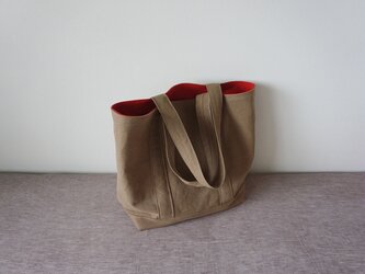 TOTE BAG -bicolor- (2L) / grege × smokyredの画像