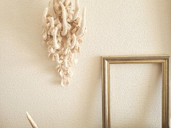 155.手編みの壁掛けオブジェ〈Horns〉の画像
