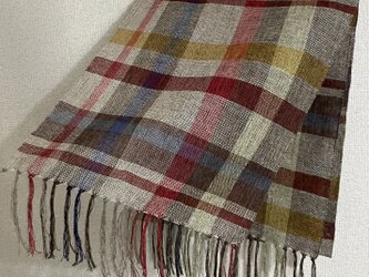 手織りストール　W34の画像