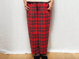 Shaggy tartan check balloon pantsの画像