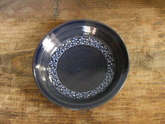 花三島象嵌小皿（呉須）の画像