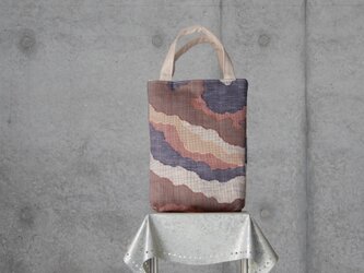 着物リメイク　紬の帯バッグ  / 送料無料　の画像