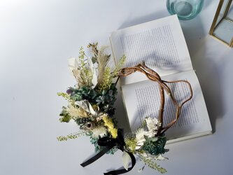 春風の草花リースの画像
