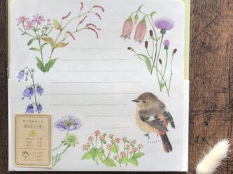 おてがみセット 〜野の花と小鳥〜の画像