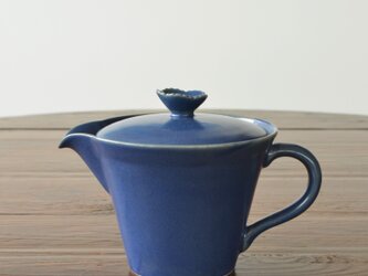 瀬戸焼　花ポット　こいあい　急須／茶こし付き／藍／0288476の画像