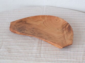 縮み杢の木皿の画像