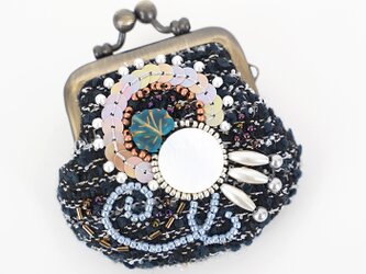 両面刺繍の小さな小さながま口 12の画像