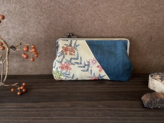 ポーチ | 枝垂レ桜（古布×リネン）の画像