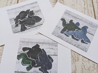 かえるのポストカード  3枚セットの画像