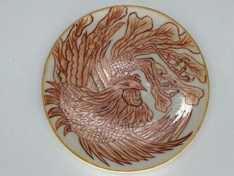 赤絵皿　鳳凰　1の画像