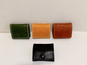 姫路レザーBOXコイン財布◆黒　革財布　小銭財布　の画像
