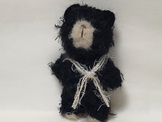 黒いクマさん(あみぐるみ)の画像