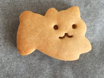 背伸びをする猫　クッキー　型の画像