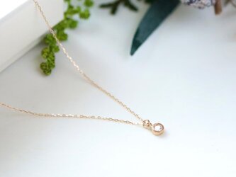 [Sot to] K10 スルーネックレス【ダイヤモンド】の画像