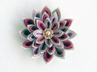 花咲みブローチ　ピンクMIX　つまみ細工の画像