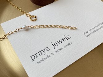 14kgf Akoya Pearls Chain Bracelet シンプルアコヤベビーパールチェーンブレスレットの画像