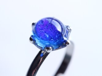氷石glass ring ~deep blue~の画像