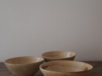 炭化しのぎ粉引茶碗・大の画像
