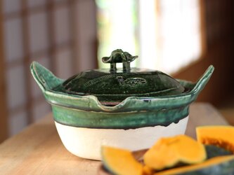 (織部手口付き土鍋) do75の画像