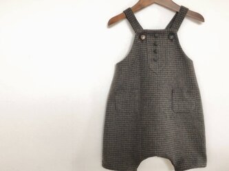 salopette コットンツイードD.brown [90cm]の画像