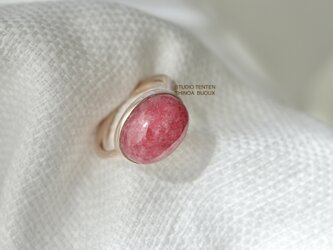 K10[薔薇のつぼみのimperial rhodonite]ringの画像