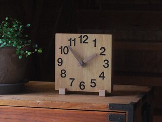 ｱﾝﾓﾅｲﾄ 18cm 掛け・置き時計 ｵｰｸ【2228】の画像