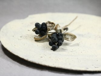 布花　ヒオウギ　ブローチ　445の画像