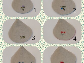 お買い得！選べる刺繍鍋つかみ　好きな柄２個セット花の画像