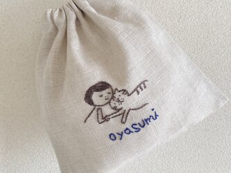 おさんぽ巾着ミニ　oyasumiの画像