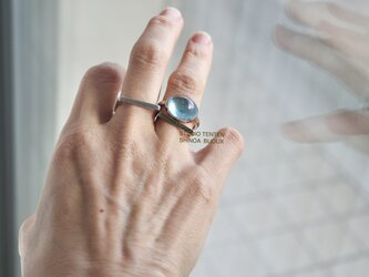 K10WG[人魚のmoss aquamarine]ringの画像