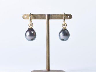 BlackPearl / K18YG earring 【like earrings】の画像