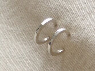 シルバー950クラシカルフープピアス14㎜の画像
