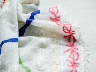 ⚓️ウール コンパクト 正方形ストール⚓️綿菓子みたいに軽い⚪️カラフル【OMEDETOU】の画像