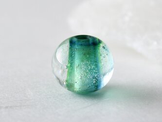 ガラスアクセサリー【常盤緑】縞の小石　SS262の画像