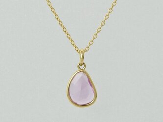 Sapphire（Noheat）_0.47ct / k18YG Necklace【Petalo/ペタロ】の画像
