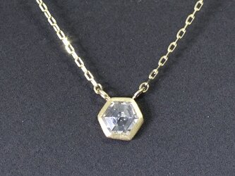 Diamond(Hexagoncut)_0.21ct/k18YG necklace 【Grana/グラーナ】の画像