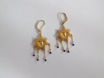 月下の世界の彗星＜ピアス（イヤリング）＞の画像