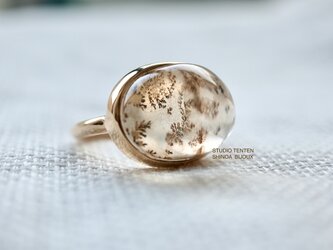 K10[botanical artのdendoric quartz]ringの画像