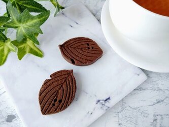 葉っぱチョコレート型（ハナミズキA）（22）シリコン型　シリコンモールド　お菓子　手作り　プレゼントの画像