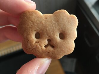 テディベア　クッキー　型の画像