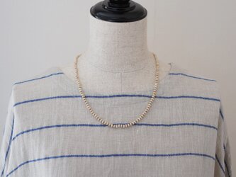 short necklace silk  リバーストーンの画像