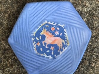 kakiotoshi   ｰ 八角天塩皿　ユニコーンの画像