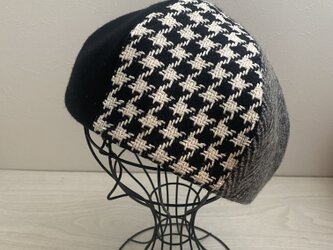 TOPI いろんなウールのベレー帽（ブラック）の画像