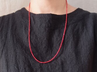 送料無料 Red Choral Necklace【K14gf・受注制作】レッドコーラル ネックレス／60cmの画像