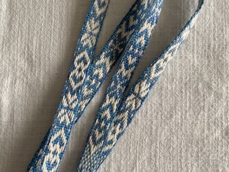 手織りの紐/ストラップ/リボン　(handwoven strap)の画像